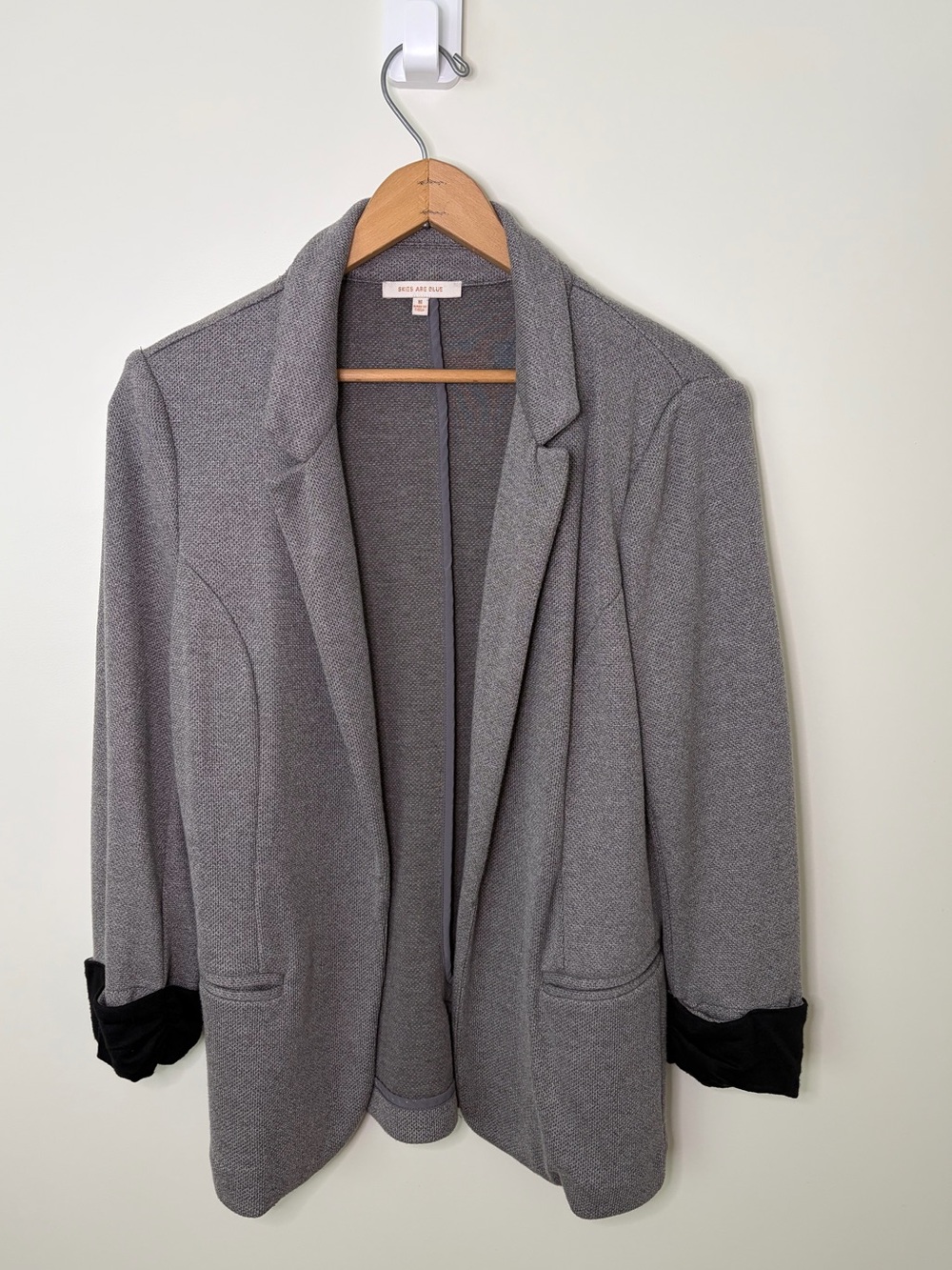 Skies Are Blue Asa Knit Blazer | Stitch Fix | Heather Gray | Size Medium